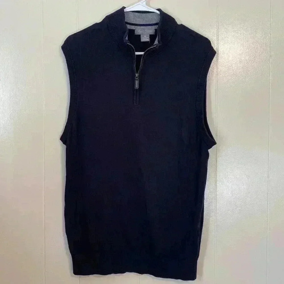 Daniel Cremieux Blue Signature Collection 1/4 Zip Sweater Vest in Size Medium. - Picture 1 of 9